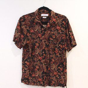 Urban Outfitters Paisley Print Rayon Shirt Small